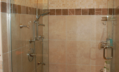 project in north san antonio area - new tile in shower